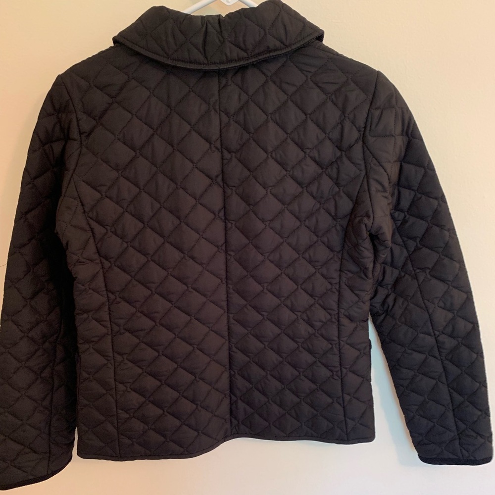 Black quilted jacket in perfect condition